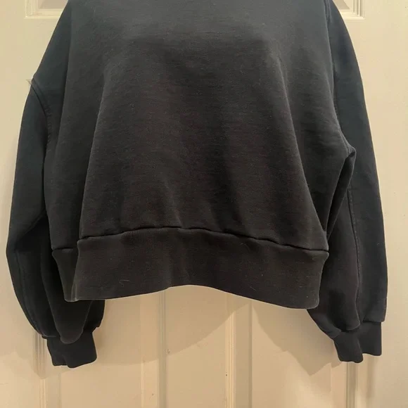 Everlane The Laid-Back Sweatshirt Black Organic cotton - Large - EUC - Picture 7 of 13
